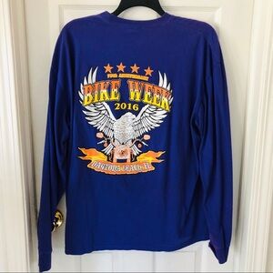 ZINC Bike week 2016 Dayton beach FL. Eagle motorcycle graphic shirt size XXL